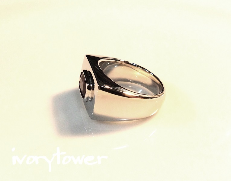 ルビー＆プラチナ 印台リング: ivorytowerジュエリー